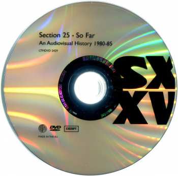 DVD Section 25: So Far - An Audiovisual History 1980-85 305784