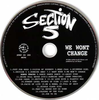 CD Section 5: We Wont Change 299239