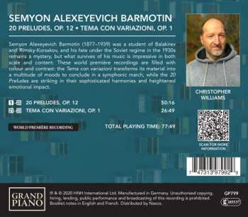CD Semyon Alexeyevich Barmotin: Piano Music: 20 Preludes, Op.12 Tema Con Variazioni, Op.1 296530