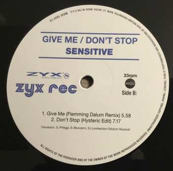 LP Sensitive: Give Me / Don‘t Stop 72458