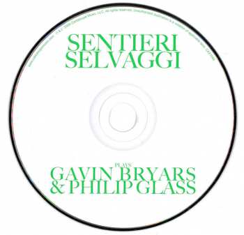 CD Sentieri Selvaggi: Sentieri Selvaggi Plays Gavin Bryars & Philip Glass  257275