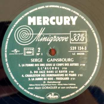 LP Serge Gainsbourg: Du Chant À La Une !...