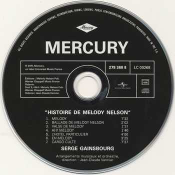 2CD/DVD Serge Gainsbourg: Histoire De Melody Nelson LTD 250257