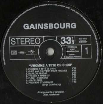 LP Serge Gainsbourg: L'Homme À Tête De Chou 332067