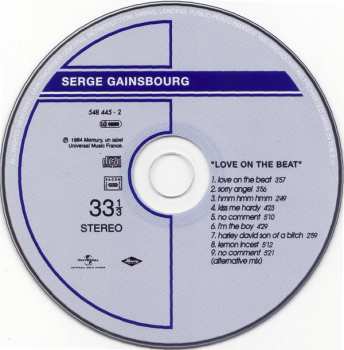 CD Serge Gainsbourg: Love On The Beat 320055