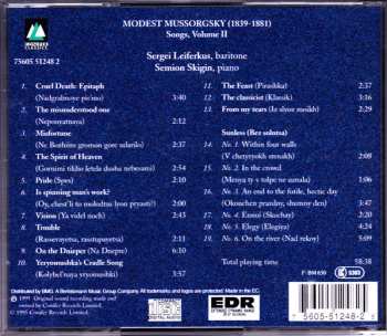 CD Sergei Leiferkus: Mussorgsky: Songs Volume 2 
