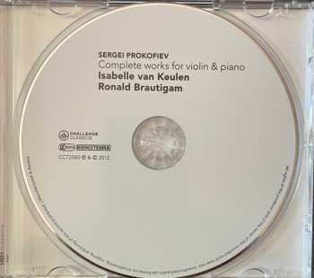 CD Sergei Prokofiev: Complete Works For Violin & Piano 427164