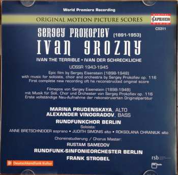 2CD Sergei Prokofiev: Ivan The Terrible  298470