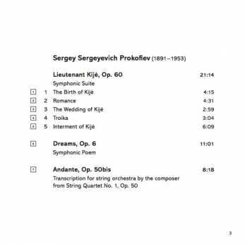 CD Sergei Prokofiev: Lieutenant Kijé / Suite From The Stone Flower / Autumnal / Andante (Op. 50BIS) / Dreams