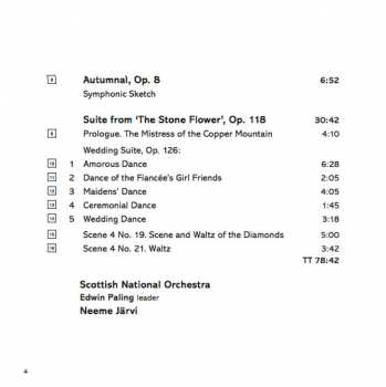 CD Sergei Prokofiev: Lieutenant Kijé / Suite From The Stone Flower / Autumnal / Andante (Op. 50BIS) / Dreams