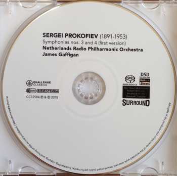 SACD Sergei Prokofiev: Symphonies Nos. 3 And 4 (First Version) 523935