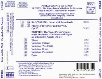 CD Sergei Prokofiev: Peter And The Wolf / The Young Person's Guide To The Orchestra / Carnival Of The Animals 446476