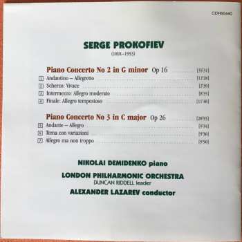 CD Sergei Prokofiev: Piano Concerto No 2, Piano Concerto No 3 192270