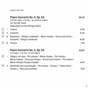 2CD Sergei Prokofiev: Piano Concertos Nos 1-5 115454