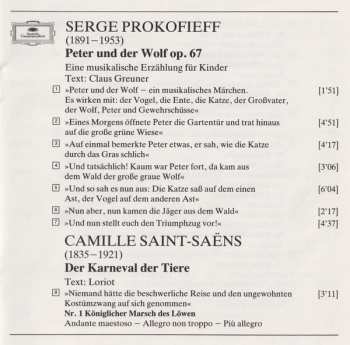 CD Sergei Prokofiev: Prokofiev: Peter Und Der Wolf / Saint-Saëns: Der Karneval Der Tiere 426864