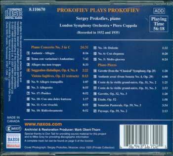CD Sergei Prokofiev: Prokofiev Plays Prokofiev (Recorded in 1932 and 1935) 314705