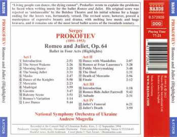 CD Sergei Prokofiev: Romeo And Juliet (Highlights) 329114
