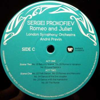 3LP Sergei Prokofiev: Romeo And Juliet (The Complete Ballet, Op. 64) 377786