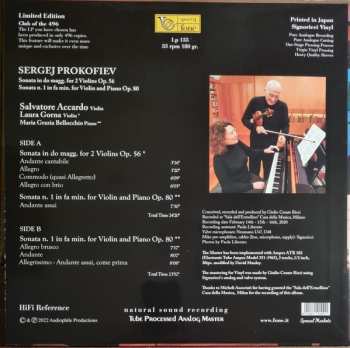 LP Sergei Prokofiev: Sonata In Do Magg. For 2 Violins , Sonata N. 1 In Fa Min. For Violin And Piano LTD | CLR 396597