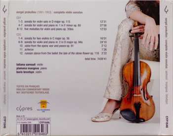 2CD Sergei Prokofiev: Sergeï Prokofiev Complete Violin Sonatas 298004