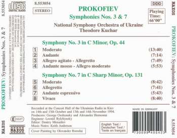 CD Sergei Prokofiev: Symphonies Nos. 3 And 7 195758