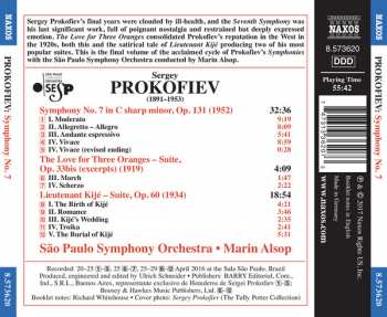 CD Sergei Prokofiev: Symphony No. 7; Lieutenant Kijé - Suite; March And Scherzo From "The Love For Three Oranges" 248812
