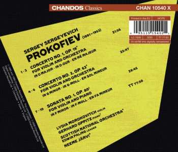 CD Sergei Prokofiev: Violin Concertos Nos 1 & 2 - Violin Sonata No. 1 456515