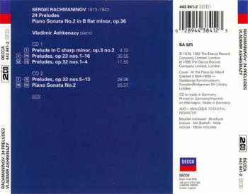 2CD Sergei Vasilyevich Rachmaninoff: 24 Preludes - Sonata No. 2 44843