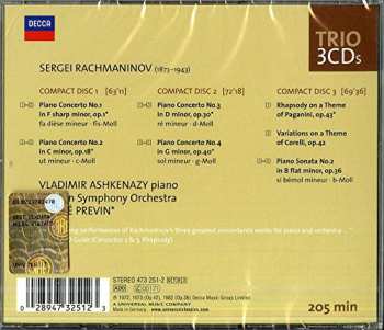 3CD Sergei Vasilyevich Rachmaninoff: Complete Piano Concertos / Rhapsody 419667