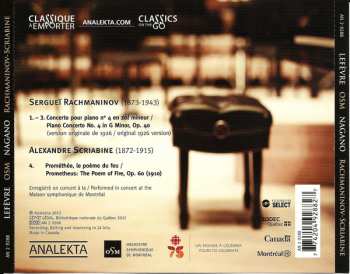 CD Sergei Vasilyevich Rachmaninoff: Concerto N°4 (1926) / Prométhée 394015