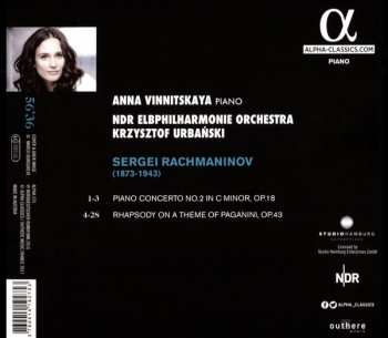 CD Sergei Vasilyevich Rachmaninoff: Piano Concert No.2 / Paganini Rhapsody 149604