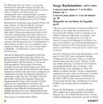 CD Sergei Vasilyevich Rachmaninoff: Piano Concertos Nos 1 And 4, Rhapsody On A Theme Of Paganini 326963