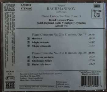 CD Sergei Vasilyevich Rachmaninoff: Piano Concertos Nos. 2 And 3 468168