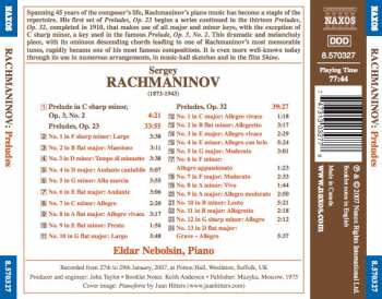 CD Sergei Vasilyevich Rachmaninoff: Preludes (Complete) 320701