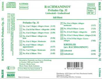 CD Sergei Vasilyevich Rachmaninoff: Preludes Op. 32 • Liebesleid • Liebesfreud 444618