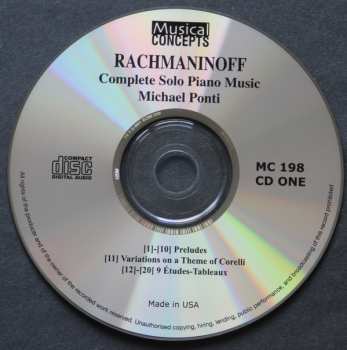 6CD Sergei Vasilyevich Rachmaninoff: Rachmaninoff Complete Piano Music 333300