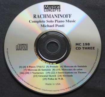 6CD Sergei Vasilyevich Rachmaninoff: Rachmaninoff Complete Piano Music 333300