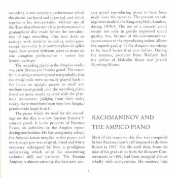 CD Sergei Vasilyevich Rachmaninoff: Rachmaninov Plays Rachmaninov: The Ampico Piano Recordings (1919-1929) 398235