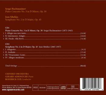 2CD Sergei Vasilyevich Rachmaninoff: Rachmaninov/Sibelius 337225