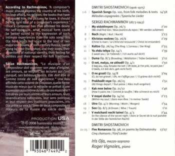 CD Sergei Vasilyevich Rachmaninoff: Songs 302029