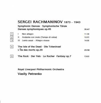 CD Sergei Vasilyevich Rachmaninoff: Symphonic Dances, The Isle Of The Dead, The Rock 94969