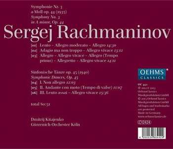 CD Sergei Vasilyevich Rachmaninoff: Symphonie Nr. 3 / Sinfonische Tänze = Symphonic Dances 304662