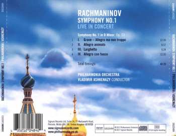 CD Sergei Vasilyevich Rachmaninoff: Symphony No. 1 Live In Concert 337325