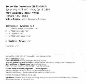 SACD Sergei Vasilyevich Rachmaninoff: Symphony No 1 / Tamara 333271