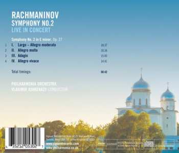 CD Sergei Vasilyevich Rachmaninoff: Symphony No. 2 Live In Concert 326083
