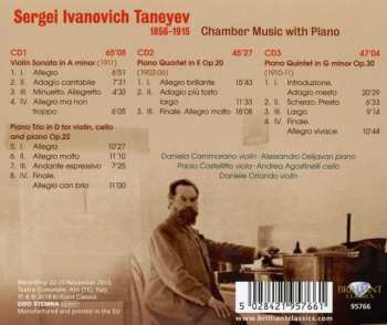 3CD Sergey Ivanovich Taneyev: Chamber Music with Piano 303173