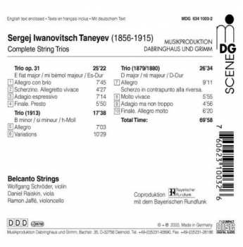 CD Sergey Ivanovich Taneyev: Complete String Trios 122968