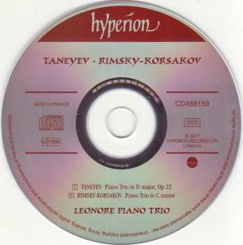 CD Sergey Ivanovich Taneyev: Piano Trios 290699
