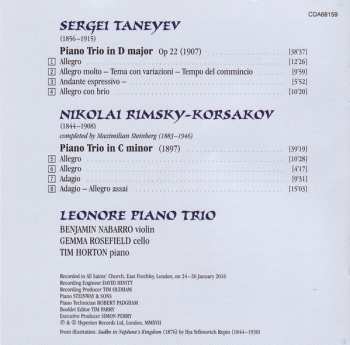 CD Sergey Ivanovich Taneyev: Piano Trios 290699