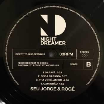 LP Seu Jorge: Night Dreamer Direct To Disc Sessions 348962